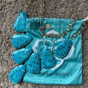 Kendra Scott Harlow Bronze Veined Turquoise